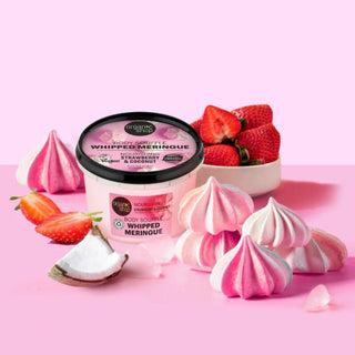 Organic Shop Whipped Meringue Body Souffle Nourishing Strawberry and Coconut (250ml)