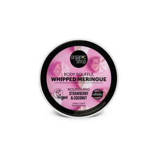 Organic Shop Whipped Meringue Body Souffle Nourishing Strawberry and Coconut (250ml)