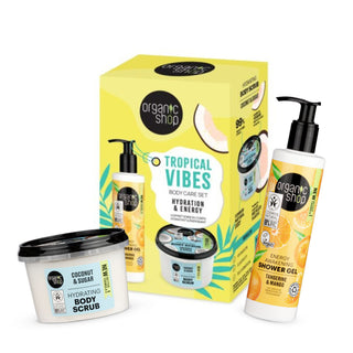 Organic Shop Tropical Vibes Body Care Gift Set Hydration and Energy (250ml+280ml)