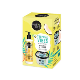 Organic Shop Tropical Vibes Body Care Gift Set Hydration and Energy (250ml+280ml)