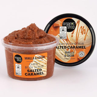 Organic Shop Salted Caramel Chewy Body Scrub Vanilla and Cocoa (250ml)