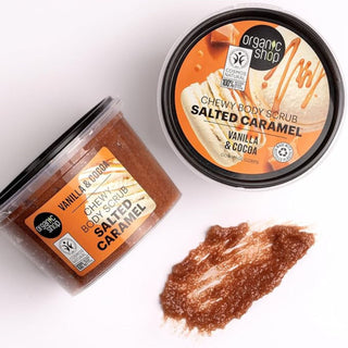 Organic Shop Salted Caramel Chewy Body Scrub Vanilla and Cocoa (250ml)