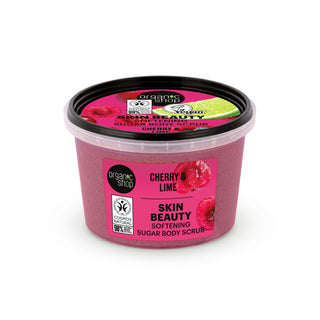 Organic Shop Skin Beauty Softening Sugar Body Scrub Cherry and Lime (250ml)