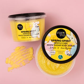 Organic Shop Spring Spirit Gentle Care White Sugar Body Scrub (250ml)