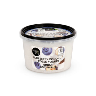Organic Shop Blueberry Coconut Frozen Yogurt Sugar Body Scrub (250ml)
