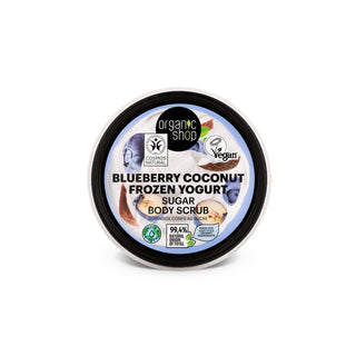 Organic Shop Blueberry Coconut Frozen Yogurt Sugar Body Scrub (250ml)