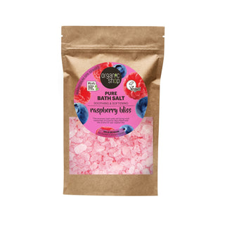 Organic Shop Raspberry Bliss Soothing & Softening Pure Bath Salt (500g)