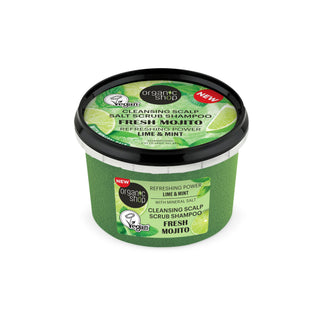 Organic Shop Cleansing Scalp Salt Scrub Shampoo Fresh Mojito Refreshing Power Lime & Mint (250ml)