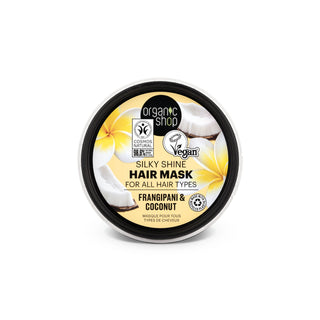 Organic Shop Silky Shine Mask For All Hair Types Frangipani & Coconut (250ml)