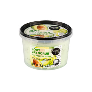 Organic Shop Delicate Exfoliating Dry Body Scrub, Avocado and Chia (250 ml)