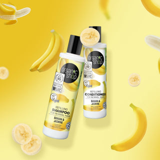 Organic Shop Refilling Conditioner for Normal Hair Banana and Jasmine (280ml)