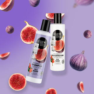 Organic Shop Volumizing Shampoo for Oily Hair Fig and Rosehip (280ml)